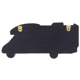 Key Holder 3 Hook Rack, Vintage Trailer RV Camper Wall Plaque Sculpture, 8"