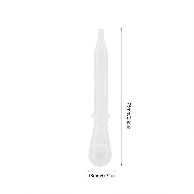 Wifehelper 100pcs 1.5ml Pipetas de Transferencia de plástico Goteros Desechables