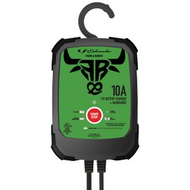 Schumacher Electric Farm and Ranch Rapid Battery Charger and Maintainer, FR01539, 4-in-1, Fully Automatic, Service Mode, 10 Amps, 12 Volt, for Car, SUV, Truck, Marine, and Farm Equipment Batteries