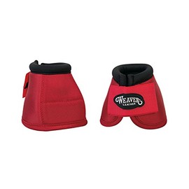 Weaver Leather Ballistic No-Turn Bell Boots , Red , Large