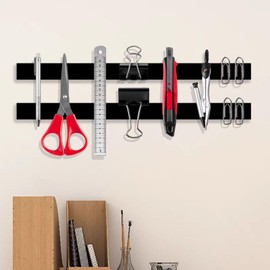 LMJIA Magnetic Tape Strips Roll with Adhesive, Flexible Sticky Magnet Tape for Crafts, Whiteboards, Fridge Organization