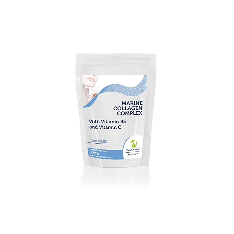 Marine Collagen 400mg Complex with Vitamin B3 and Vitamin C