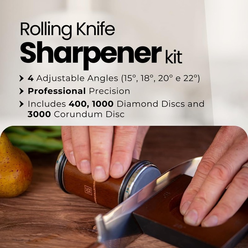 Rolling Knife Sharpener Kit have 15, 18, 20 & 22