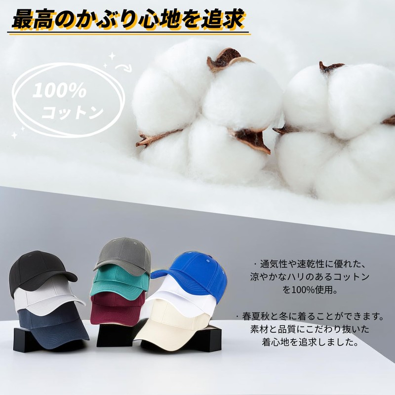 Hsdvdva Cap, Men's, Women's, Large Size, Deep, 100% Cotton, Prevents