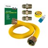 PROCURU 5/8" OD x 18" Gas Flex Line Connector Kit