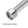 uxcell Corrugated Stainless Steel Flexible Water Line 3.9inch Long G1/2