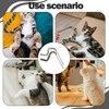 Dongnesi 2 Pcs Cat Toy Wand, Interactive Cat Wand Toy,