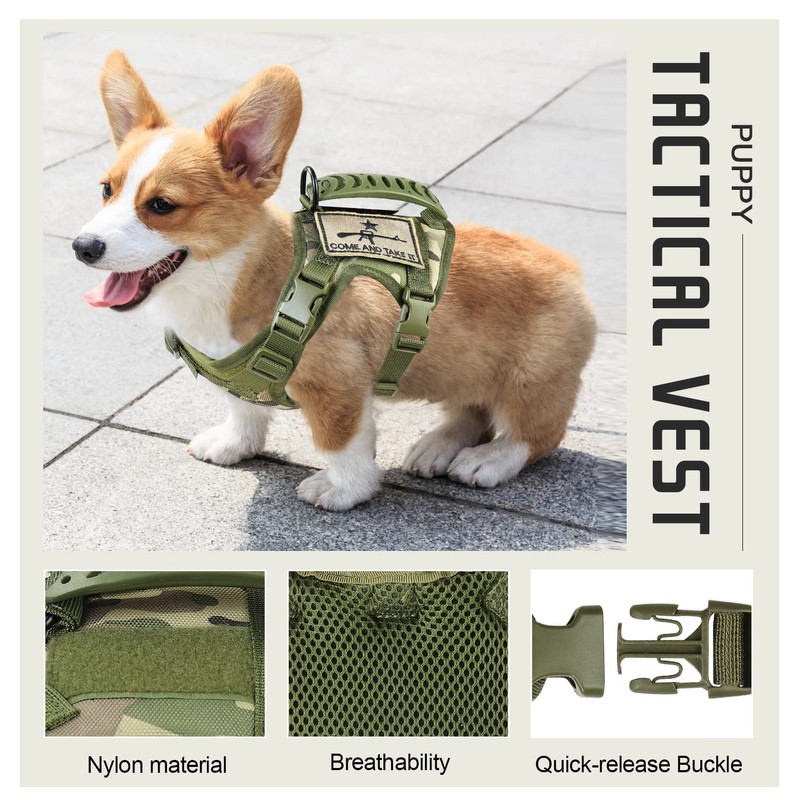 SALFSE Tactical Dog Training Harness Outdoor Working Vest Adjustable Military