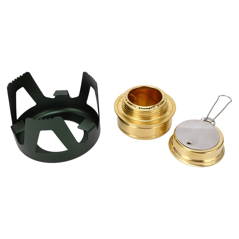 Mini Alcohol Stove Brass Aluminum Alloy Safe Windproof Portable Widely