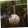 SUPVOX 3pcs Natural Grass Hanging Bird Hut Hand Woven Hummingbird
