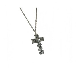 MAIYIDACK Squids Necklace Game, Thanos Necklace, Cross-Shaped Necklaces with Secret Compartment, Squid Thanos game cross Pendant Necklaces, Stainless steel material, No Gemstone, Small, Zinc, No