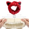 2 Pcs Cat Ears Headband, Cute Spa Headbands for Washing