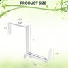 VIVIKEN Adjustable Planter Box Bracket, Flower Box Holder Brackets for