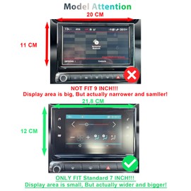 GAFAT [Pack of 2] 2017-2021 Citroe-n C3 Aircross 7 Inch Navigation Screen Protector, C3 Aircross 7 Inch Infotainment System Nano Screen Protector, Shockproof, 6H Anti-Scratch