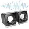 1 Pair Mini USB2.0 Speaker Computer Laptop Desktop Wired Stereo