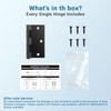 KNOBWELL 10 Pack Matte Black Door Hinges 3.5" X 3.5"