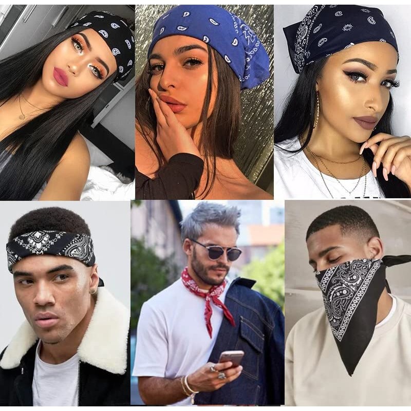 Van Der Rich ® 100% Cotton Bandanas with Paisley Pattern