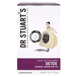 Dr Stuarts Detox Herbal Tea 15 Bags (Pack of 4) - Made in a Carbon Neutral Factory - Queens Award for Enterprise