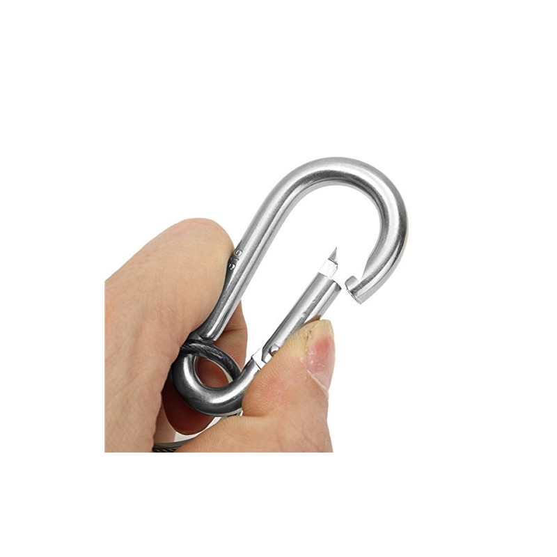 C-FUNN 5Pcs 26cm Steel Plier Coil Tether Lanyard Secure Grip