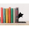 I-TOTAL® - Cute Metal Book Stand Bookends for Bookshelf/Table (CAT)