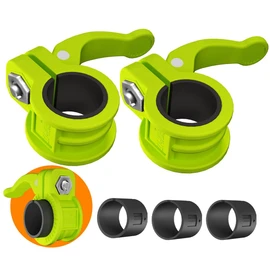 ZY-HUAN Mini Barbell Clips 1 inch I Multi-Size Adjustable Barbell Collar I 1 inch Barbell ClampsIQuick Release Weight Clips Pair of Locking for Dumbbell Bar(Green)
