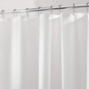 iDesign PEVA Plastic Shower Curtain Liner, Mold and Mildew Resistant Plastic Shower Curtain for use Alone or With Fabric Curtain, 72 x 72 Inches, Set of 2, White
