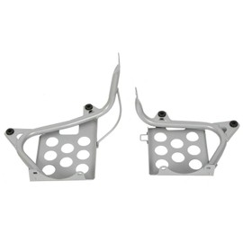 ECOTRIC Heel Guards Compatible with 1990-2006 Yamaha Banshee footrest Stand Chrome -You May Get Multiple Packages