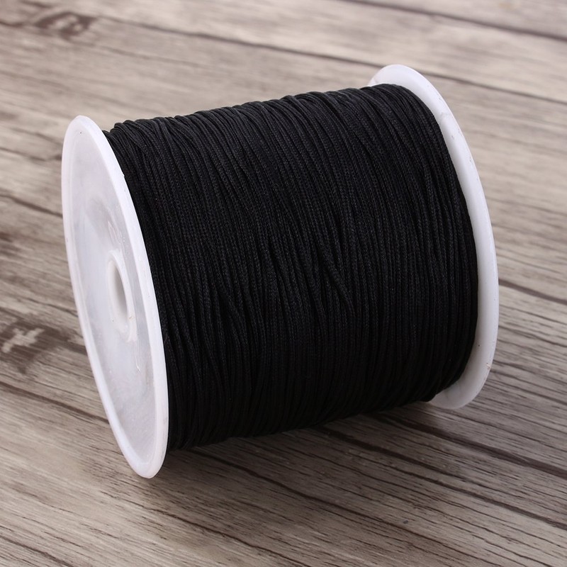 Nylon Cord, 100M x 0.8mm Nylon Chinese Knot Cord Rattail