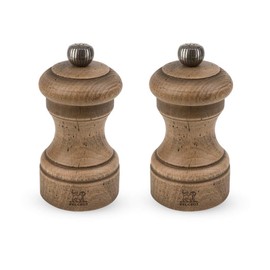 Peugeot Bistro Antique DUO 4 inch, Distressed Beechwood Salt and Pepper Mill Set