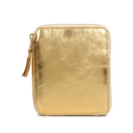 Comme des Garcons SA2100G Bi-Fold Wallet, Gold and Silver, gold, Free size
