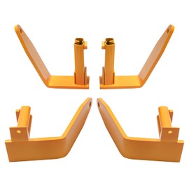 KUAFU Universal Stake Pocket Camper Tie Down for Full-Size Pickups Tie Downs Orange 4Pcs Yellow