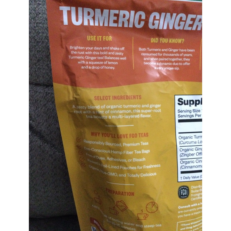 From Great Origins New From Great Origins Organic Turmeric Ginger