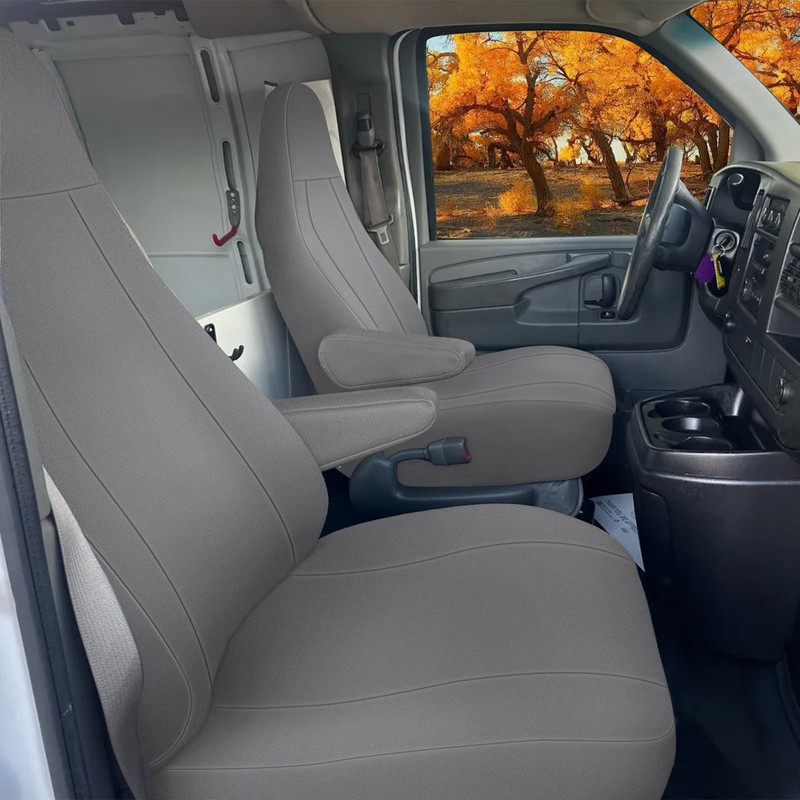 SAPUBK Front Seat Covers Sets Replace for 1996-2009 Chevy Express