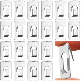 36 Pieces Cubicle Hooks Fabric Panel Wall Hooks Fabric Cubicle Coat Clips Picture Hangers Stainless Steel for Office Home Kitchen Room Clothes Partitions Cork Board Accessories