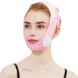 Chin Strap,Face Contouring Sleeping Mask,Jawline Shaper,Face Firming Mask,V Line Facial Slimming Strap,Chin Slimming Band,Jaw Exerciser,Reusable Chin Strap