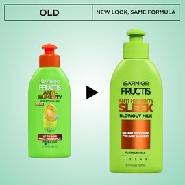 Garnier Hair Care Fructis Style Anti-Humidity Smoothing Milk, 3 Count