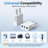 Unidapt 10-Pack EU Europe to US Plug Adapter, Type A