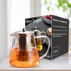 PARACITY Glass Teapot Stovetop 18.6 OZ, Borosilicate Clear Tea Kettle
