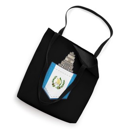 Mayan Pyramid Guatemala flag Tote Bag