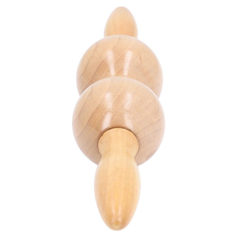 Wooden Meridian Massager Roll Stick Back Waist Neck Shoulder Spine