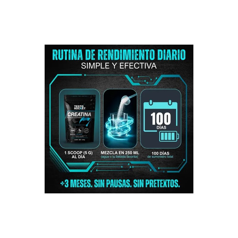 Creatina Monohidratada y Micronizada Polvo | 100% Alta Pureza Certificada