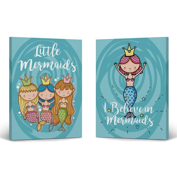 Smile Art Design Little Mermaid and I Believe in Mermaid