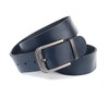 Anthoni Crown Unisex Leather Belt, darkblue