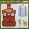 Golf Flask Men Gift 7 oz Liquor Flask Golf Drinking