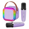 YYAOEMI Karaoke Machine with 2 Microphones for Kids Adults Mini