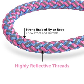 Dog Training Leash for Small to Medium Dogs, Rope Dog Leash, Chew Proof and Reflective Dog Lead