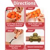 Vorhixa 12 Pcs 1/4-1 Inch Depth Gauge and Pipe Deburring