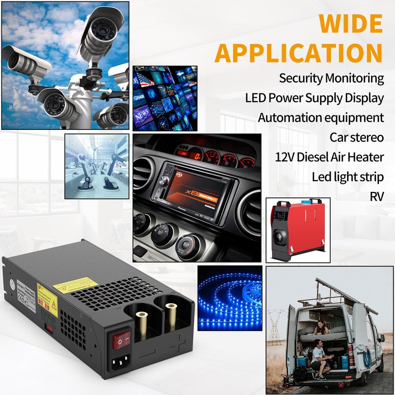 MYSWEETY 12V Power Supply, AC to DC Converter 110V AC