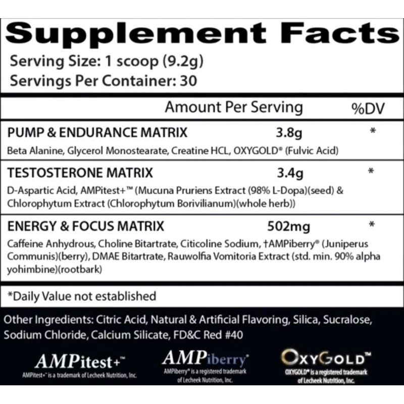 Insane Labz Pre Entreno Insane Labz Psychotic Test 30 Servicios