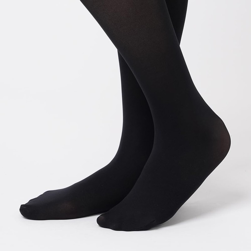 Gunze SABRINA Women's Tights, Beautiful Sheer, Deep Black, Anti-pilling, 50